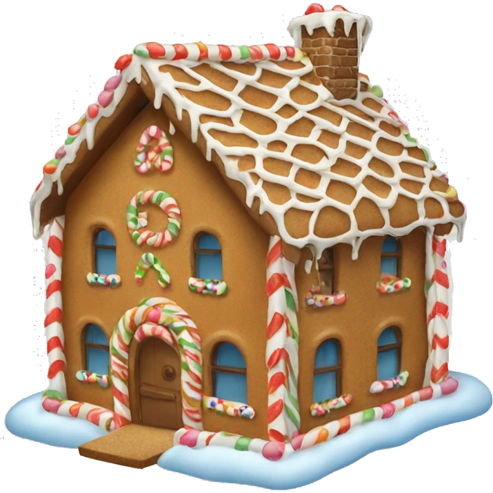 gingerbread house emoji