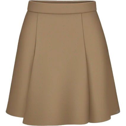 Short Skirt in Brown beige  emoji