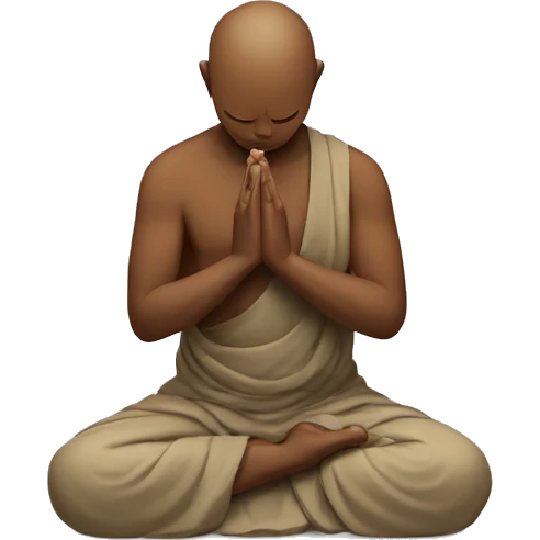 buddhist praying pose emoji