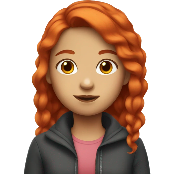 A girl with red hair  emoji