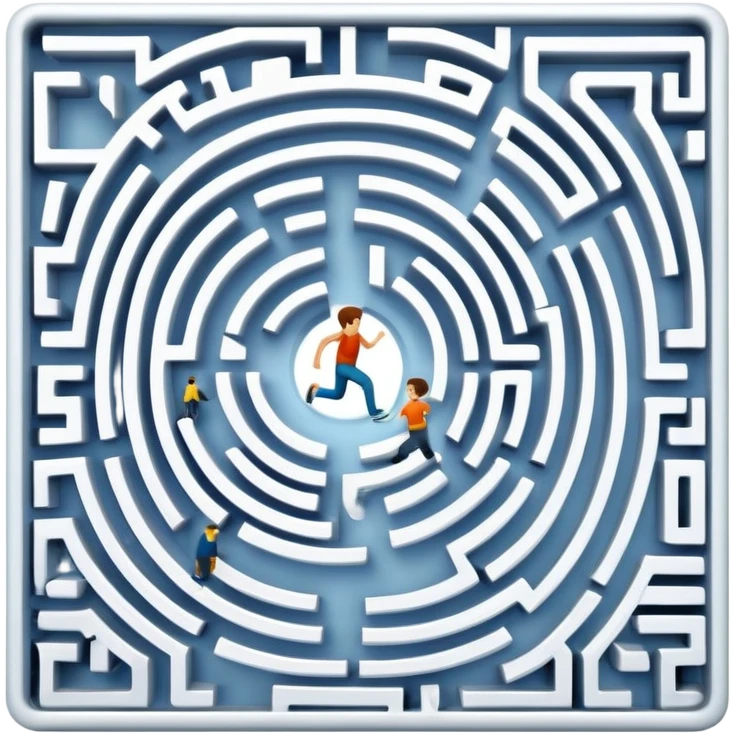 maze with a runner emoji