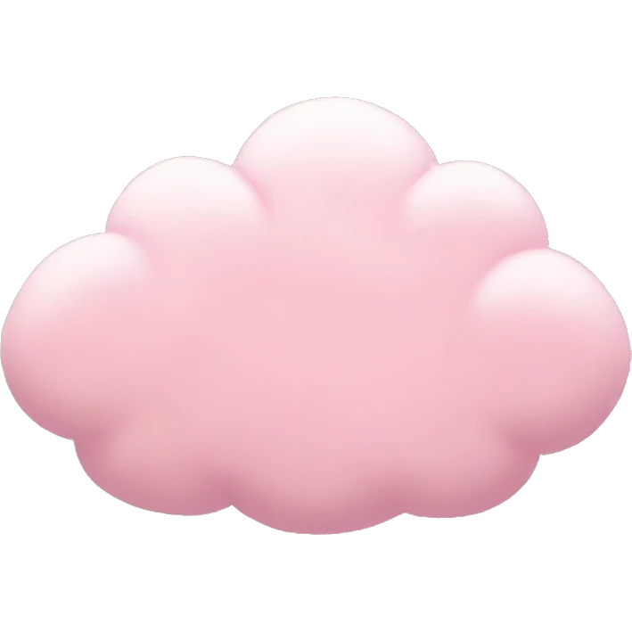 pastel pink cloud emoji