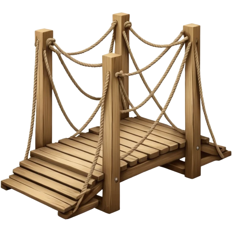 bridge made off rope and wood emoji