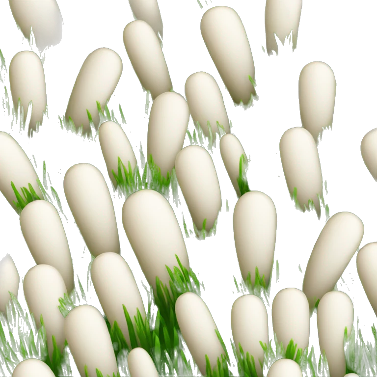 bunny tails grass emoji