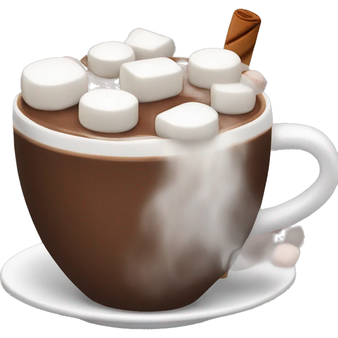 Hot chocolate with marshmallows  emoji