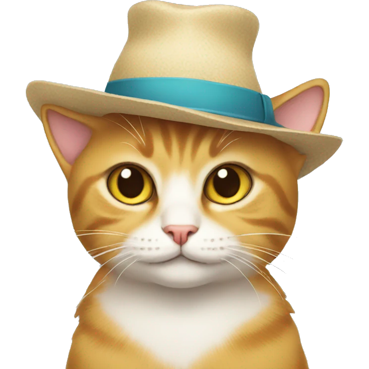 cat with a hat emoji