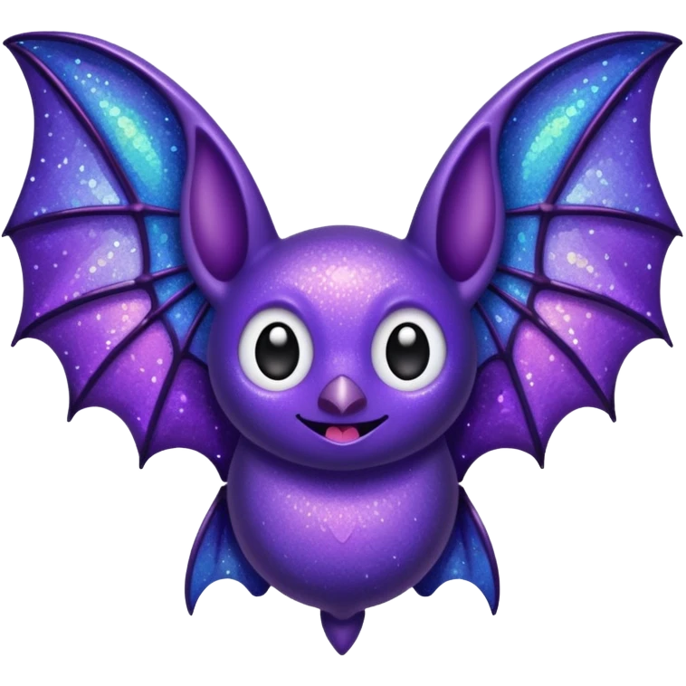 glitter purple bat emoji