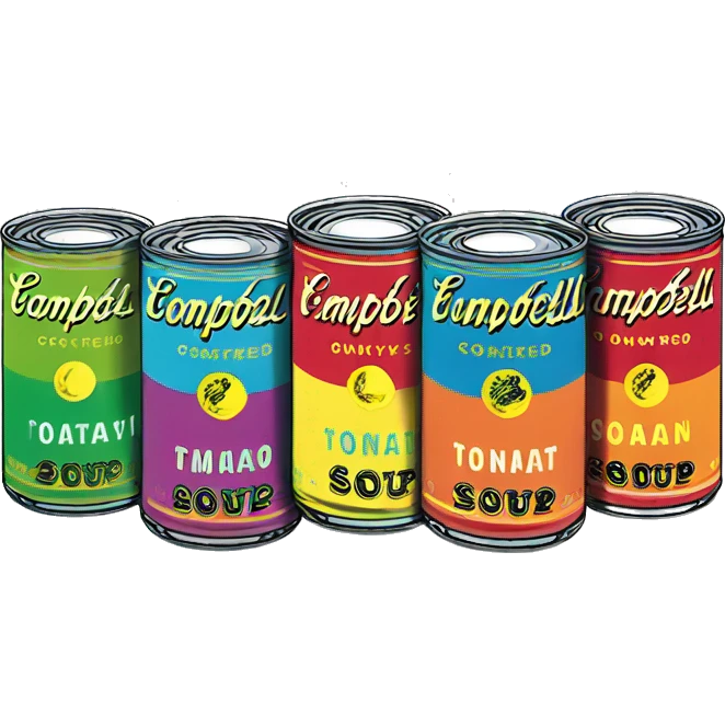 Andy Warhol's cans emoji