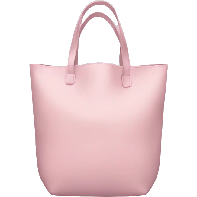pale pink tote bag emoji