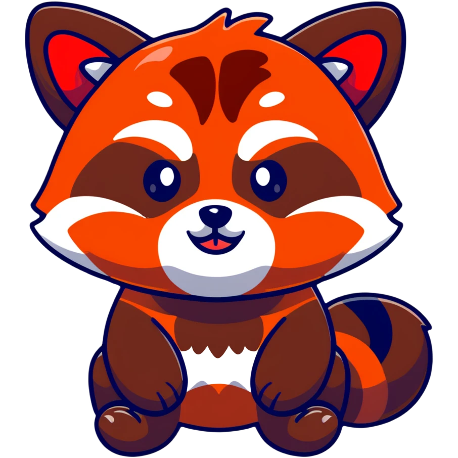 Red panda mad  emoji
