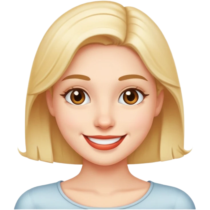 Flirty smiling person emoji