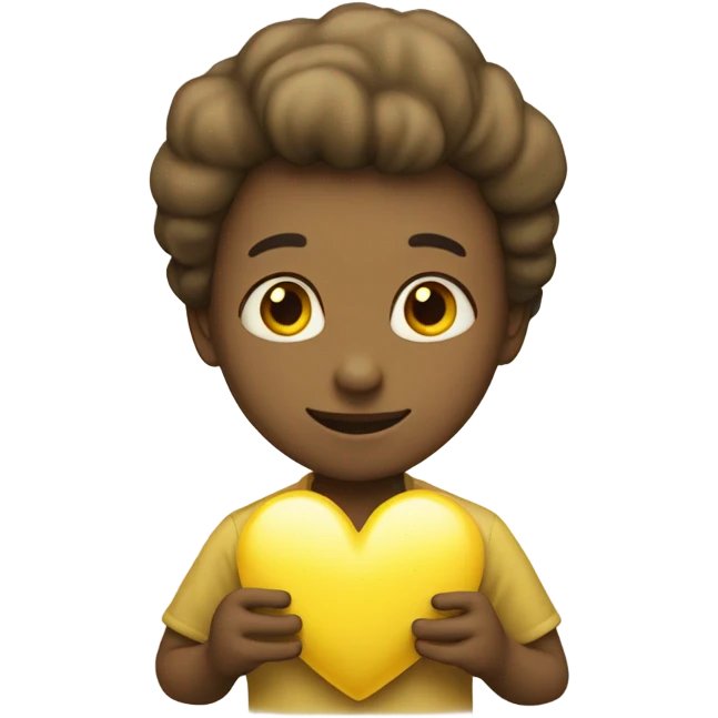 Soft yellow heart emoji