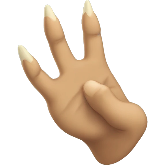 eagle claw with hand emoji