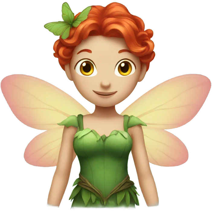 Red hair fairy emoji