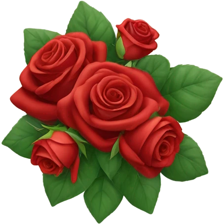 Red roses bouquet  emoji