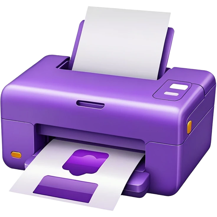 Printer purple  emoji