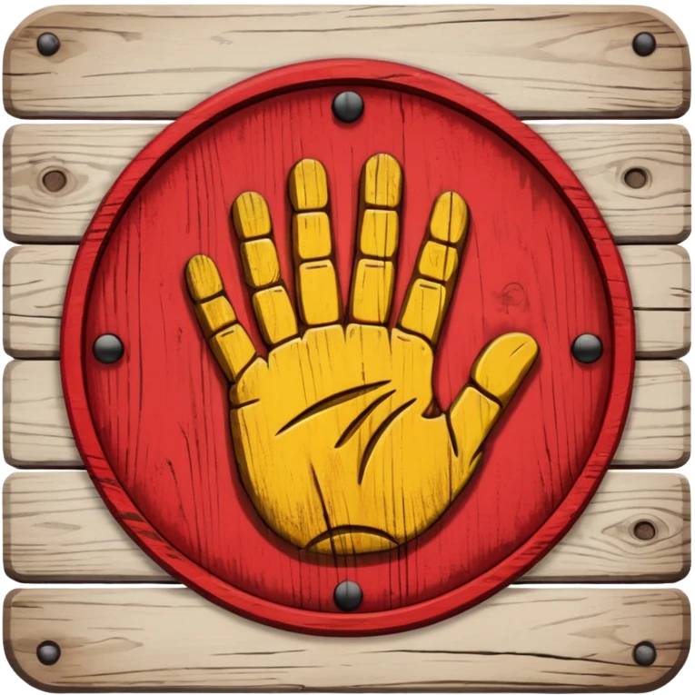 do not touch sign emoji