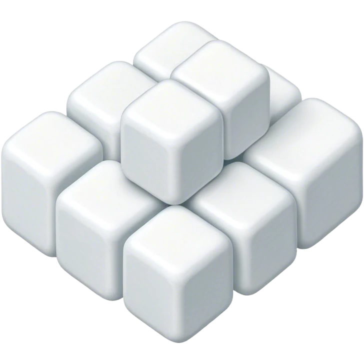 Sugar cubes 2D iso emoji