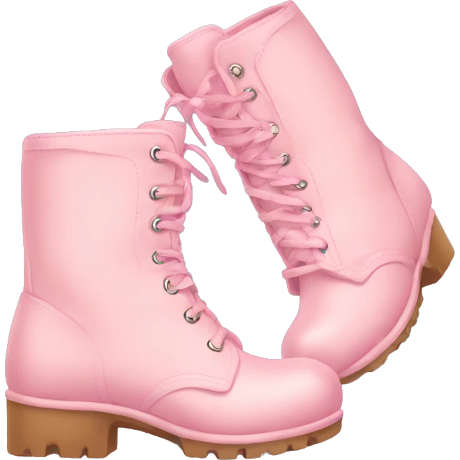 pastel pink boots emoji