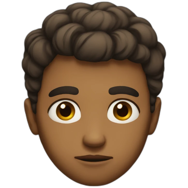emotionless stare big eyes emoji
