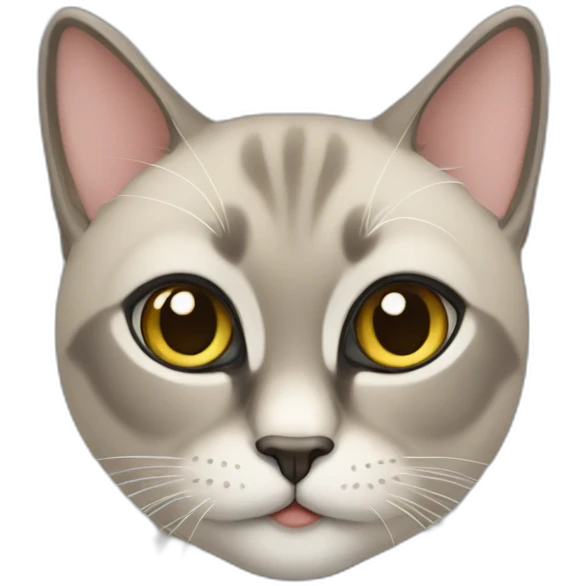 Un chat siamois  emoji