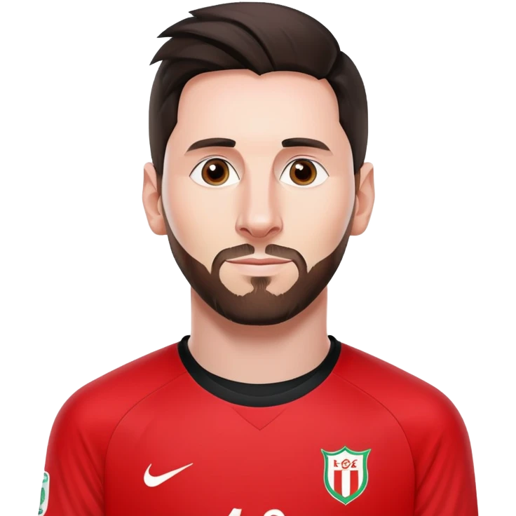 عکس مسی با لباس پرسپولیس تهران با لگو  emoji