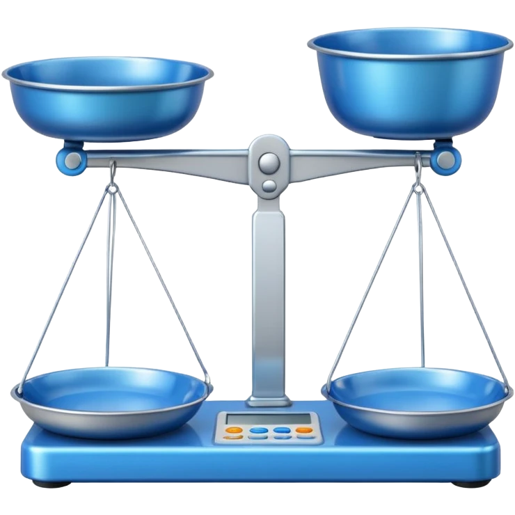 Scale with Blue Pans emoji