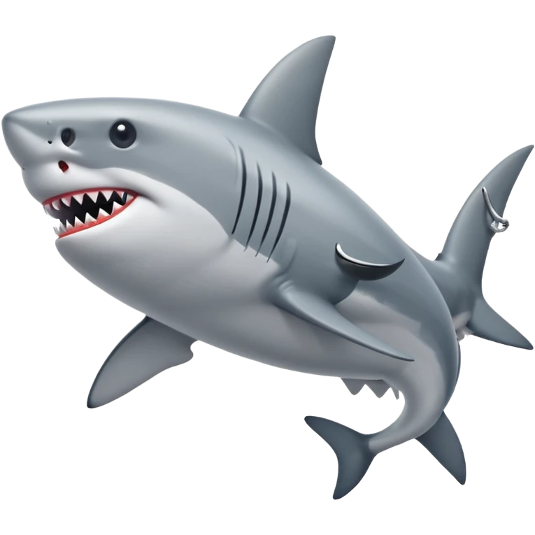 Shark with Nike shoes emoji