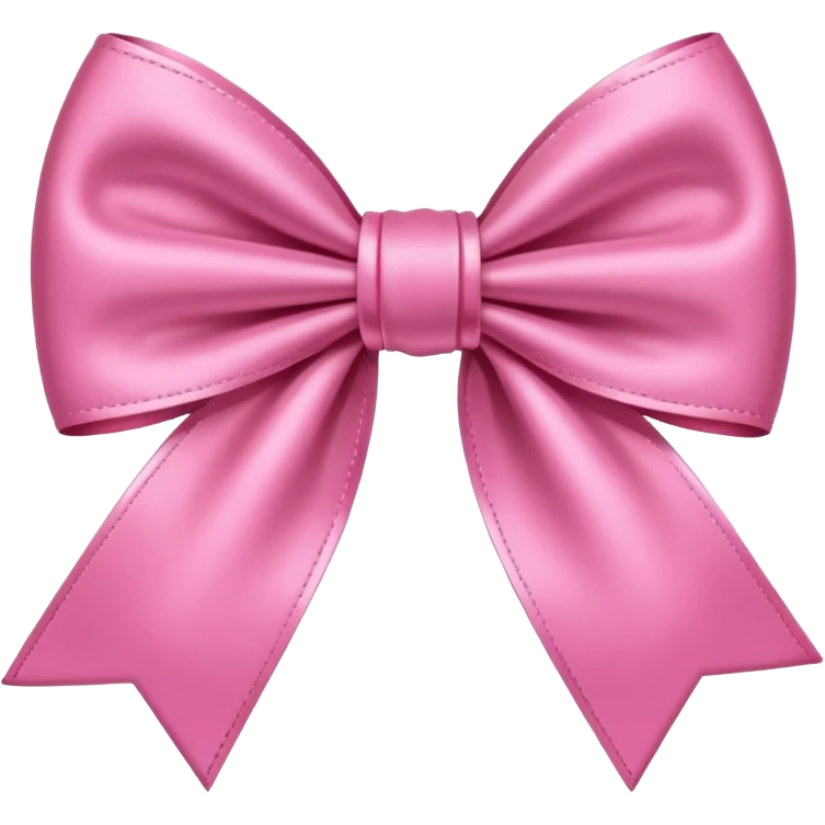 A pink bow emoji