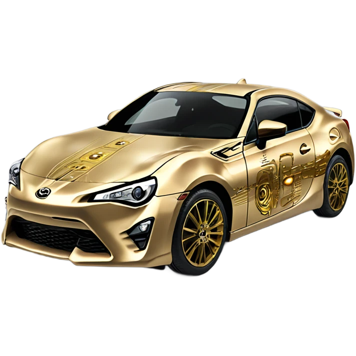 c3p0 themed 2025 Toyota 86  emoji