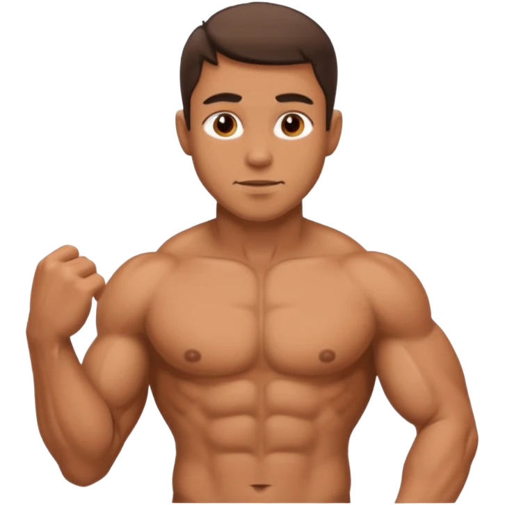 Naked man with penis emoji