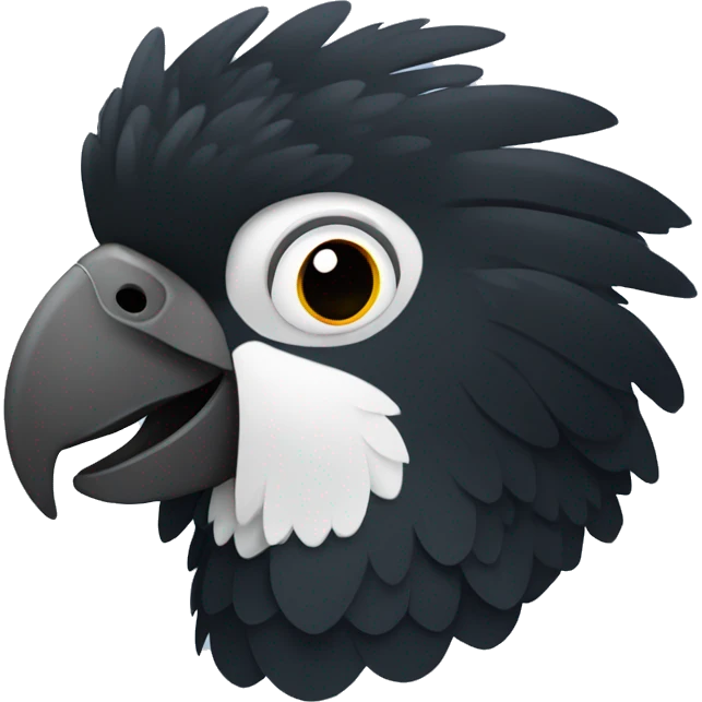 Black cockatoo emoji