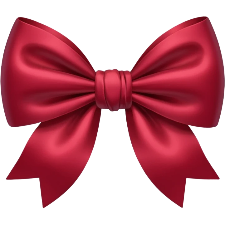 Bow Bordeaux  emoji