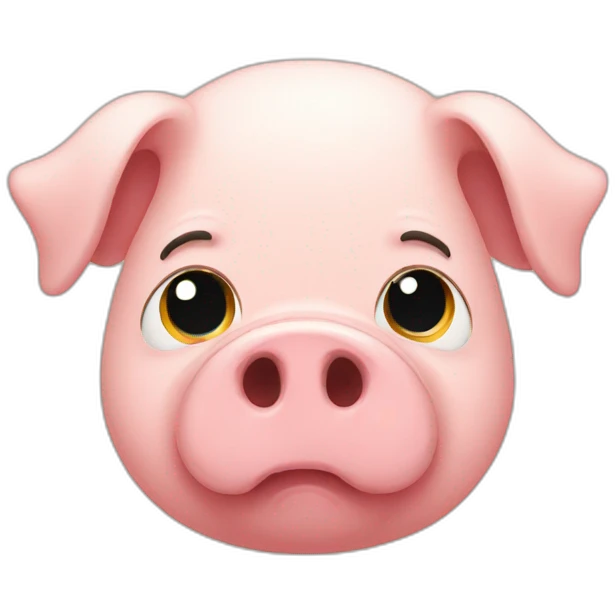 Sad pig emoji
