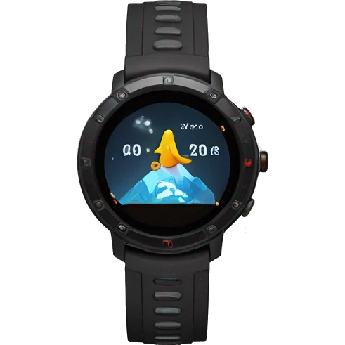 Amazfit t rex ultra smart watch black emoji
