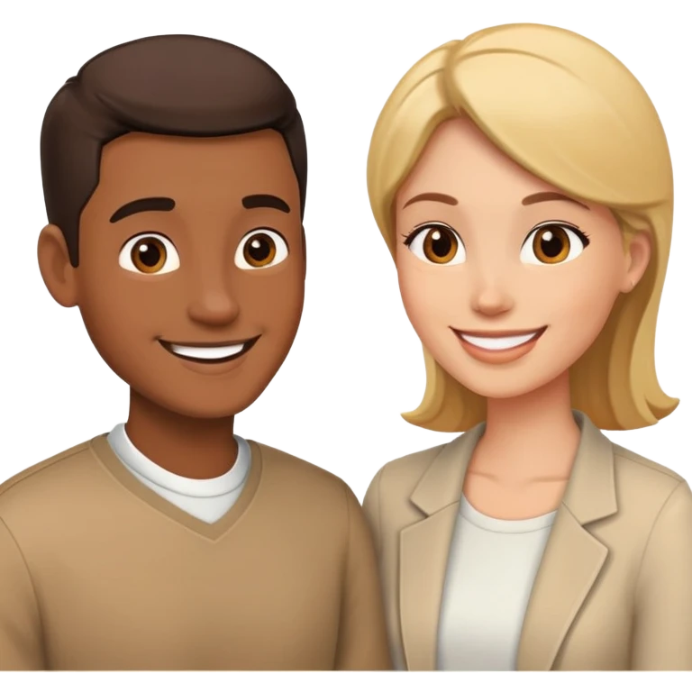 man and woman talking to each other emoji