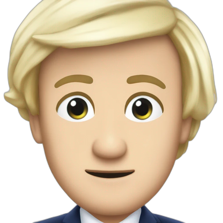 Macron sur marine lepen emoji
