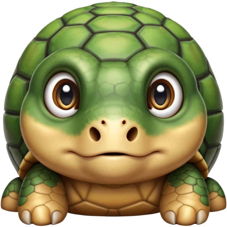 cinematic-baby tortoise-realistic--emoji,,-cute-wise-face-peering-ahead-with-calm-determination,-cute large-eyes-reflecting-centuries of wisdom, emoji