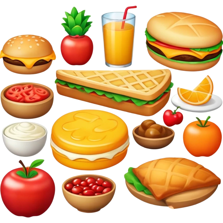 Yummy food emoji