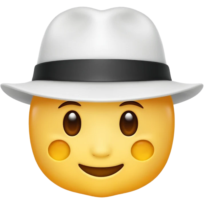 White hat electrical emoji emoji