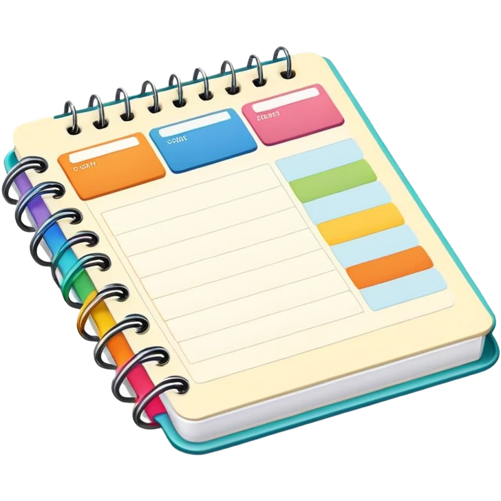 planner or calendar for organization emoji