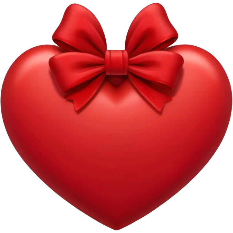 Heart with bow emoji