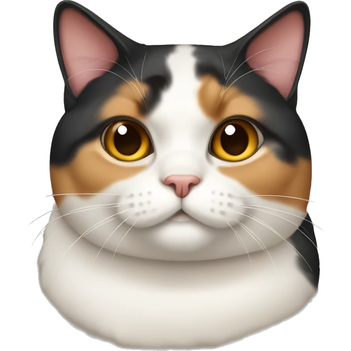 Fat Calico cat  emoji