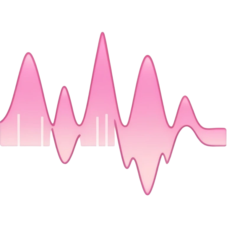Light pink find music emoji