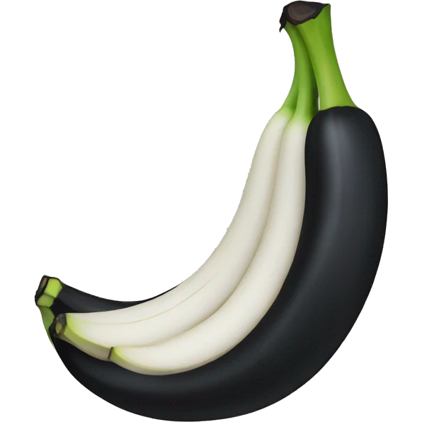 Black banana  emoji