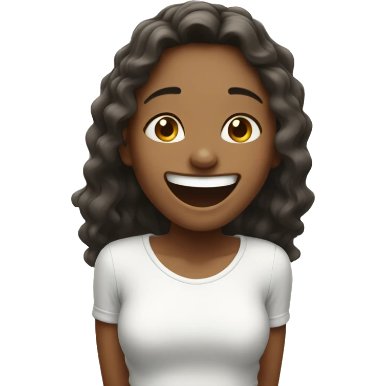 Girl laugh  emoji