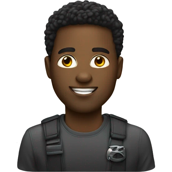 Black guy in Kia car emoji