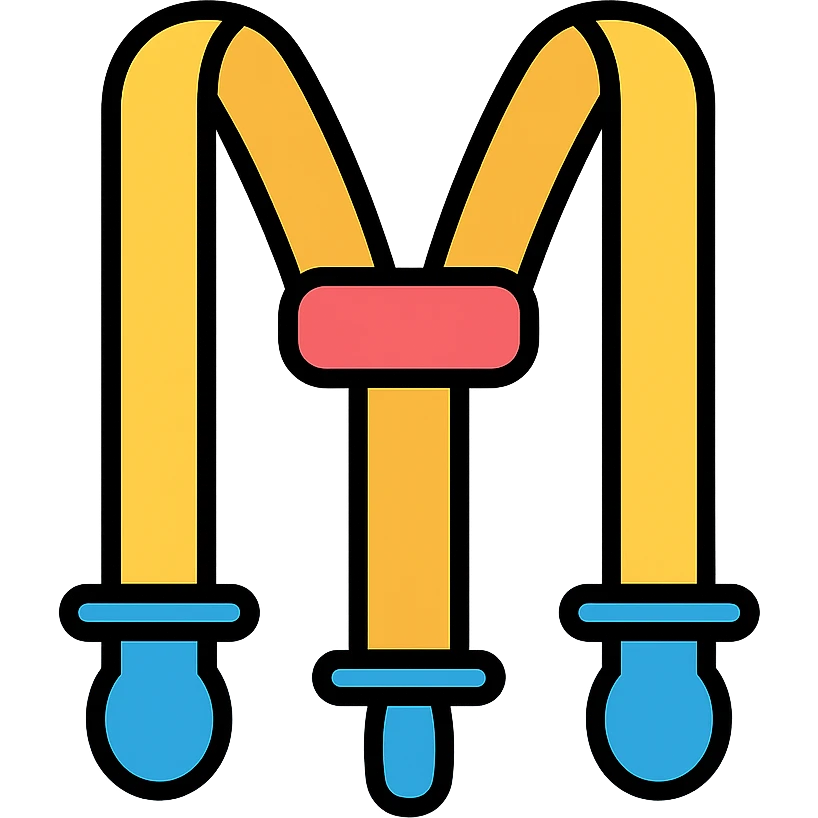 funny suspenders icon emoji