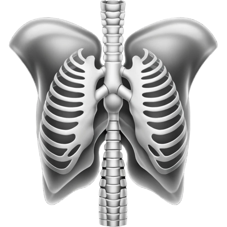 Human Chest X-ray film emoji