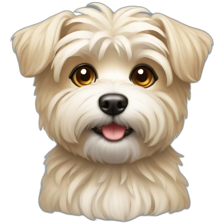 cute morkie dog emoji